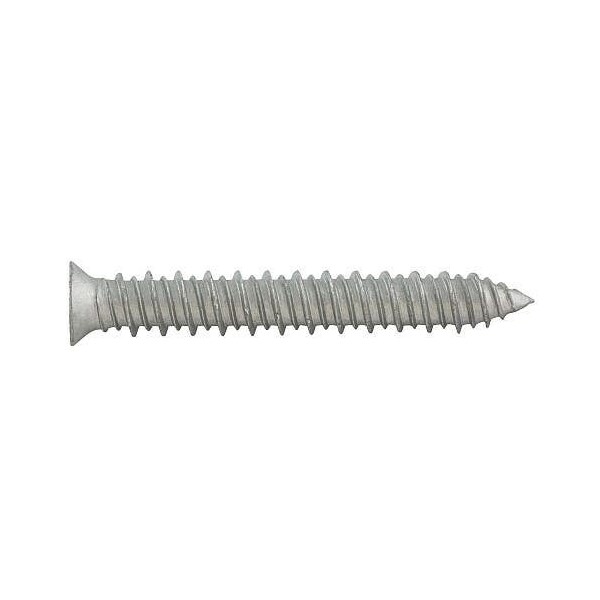 Concrete Screw Anchor, 5/16" Dia., Flat, 3-1/4" L, Carbon Steel Stalgard Silver, 500 PK